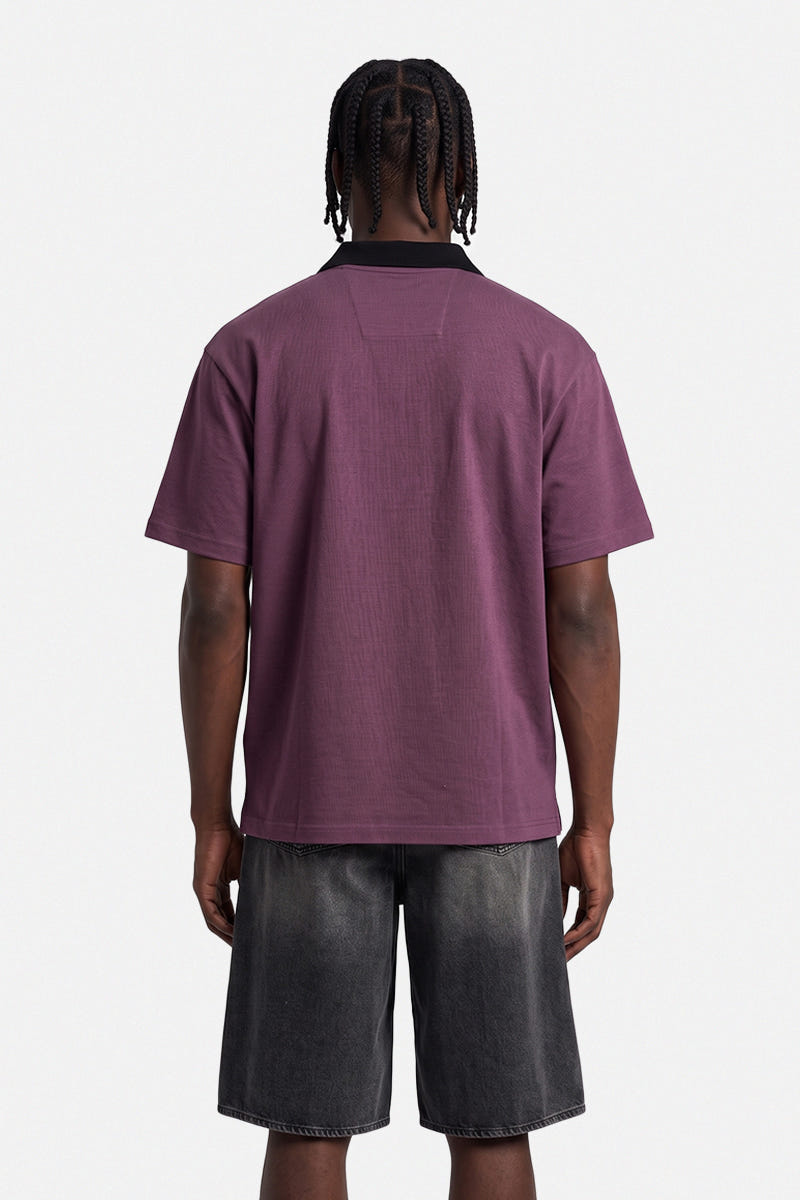 League Stripes Oversized Polo T-Shirt