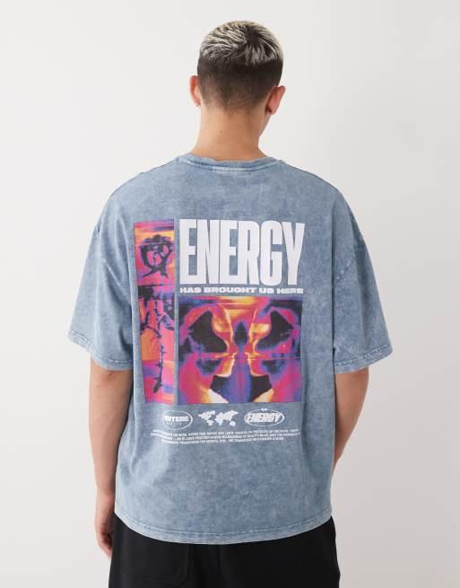 Men's Back-Printed Oversized T-Shirt